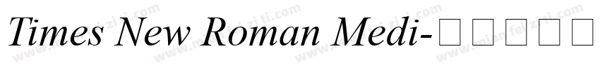Times New Roman Medi字体转换
